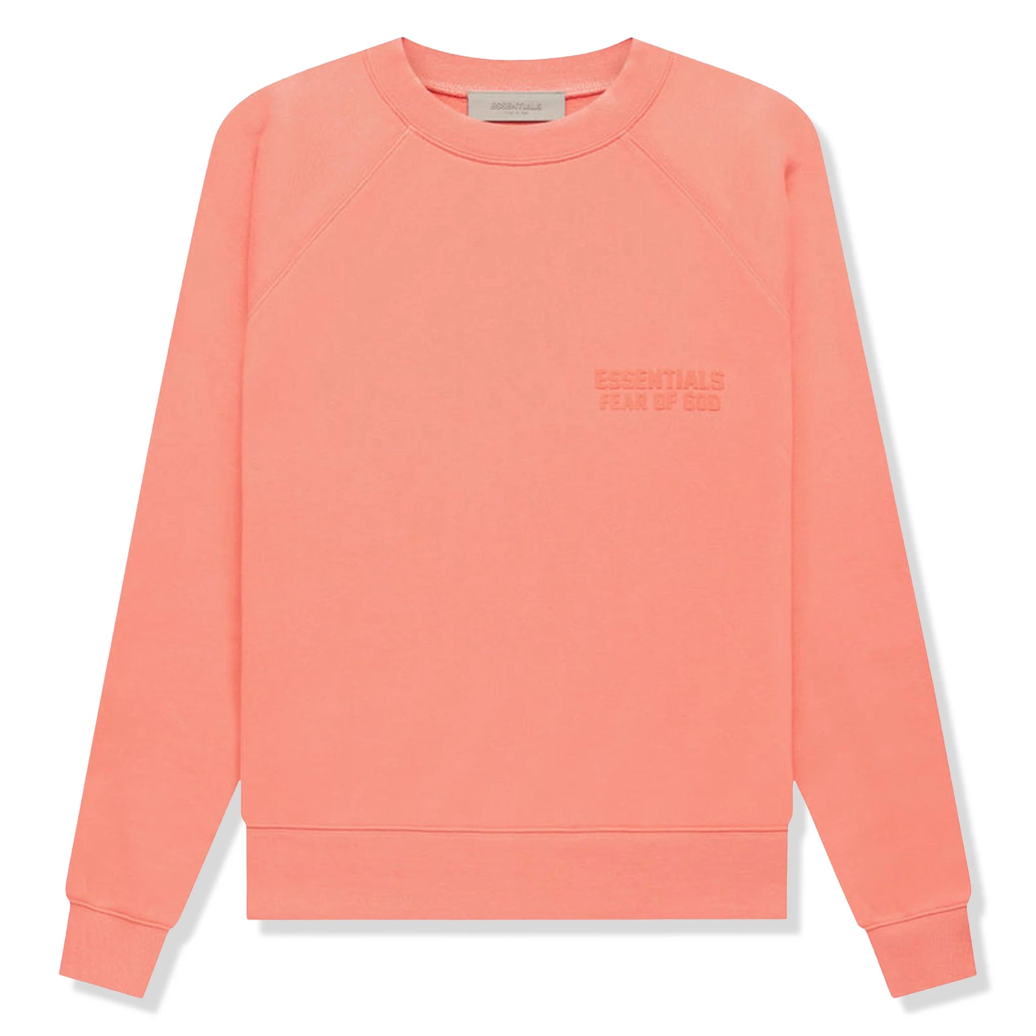 Front view of Fear Of God Essentials Coral Sweatshirt 192SU222042F